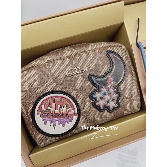 Coach C6996 Boxed Mini Cosmetic Case Hair Ties Disco Patches Heat Bear Gift Set - Picture 14 of 16